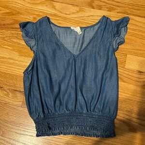 Cute Jean looking crop top!